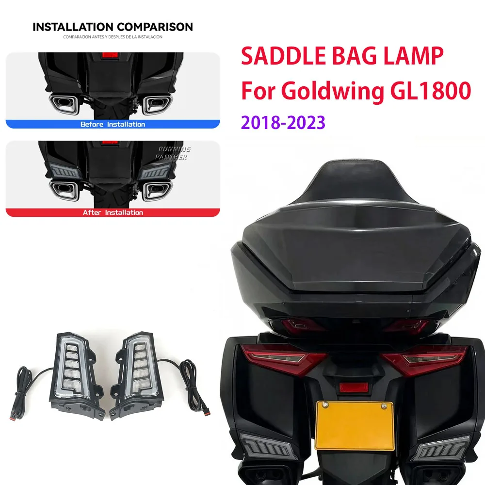 Motorcycle Rear Saddlebag Saddle Bag Turn Signal LED Lights Lamp For Honda Goldwing Gold Wing GL1800 Tour 2018-2023 2022 2021
Motorcycle Rear Saddlebag Saddle Bag Turn Signal LED Lights Lamp For Honda Goldwing Gold Wing GL1800 Tour 2018-2023 2022 2021