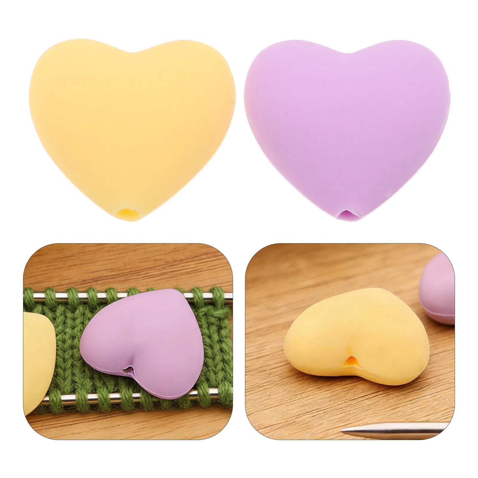 12Pcs Silicone Heart Knitting Needle Stoppers Small Stitch Stopper Caps for Sweater Scarf DIY Craft Quilting Sewing Needle Tip
12Pcs Silicone Heart Knitting Needle Stoppers Small Stitch Stopper Caps for Sweater Scarf DIY Craft Quilting Sewing Needle Tip