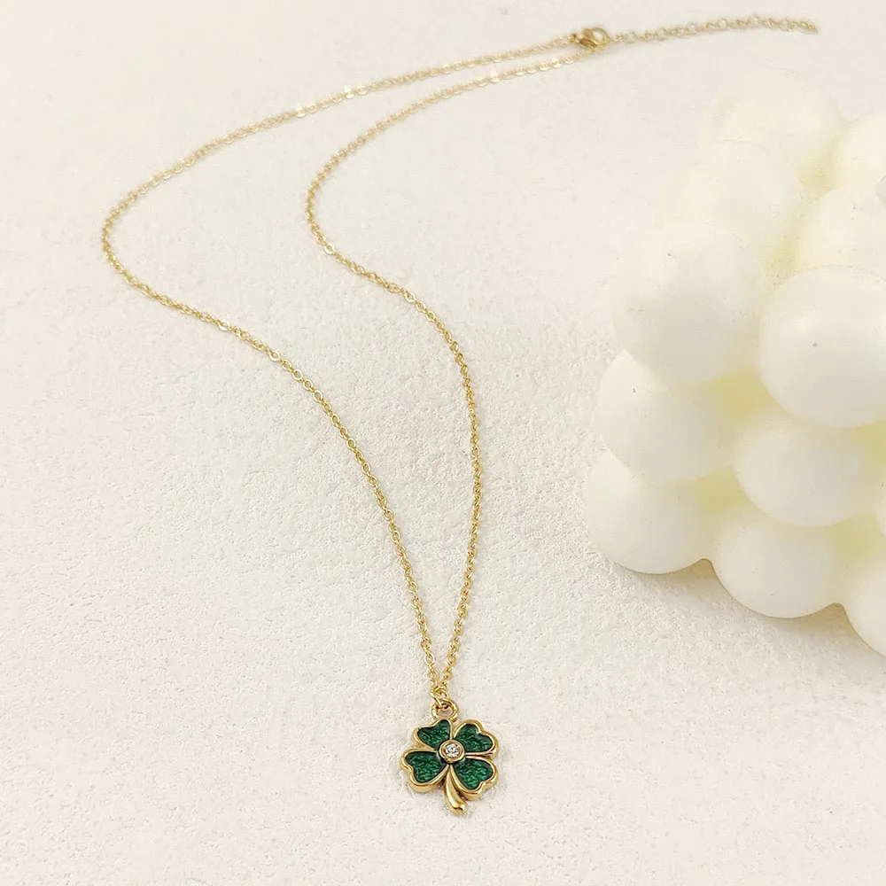 Charming Green Zircon Flower Pendant Necklace Women's New Style Luxury Girl Lucky Chain Birthday Jewelry Gift
Charming Green Zircon Flower Pendant Necklace Women's New Style Luxury Girl Lucky Chain Birthday Jewelry Gift