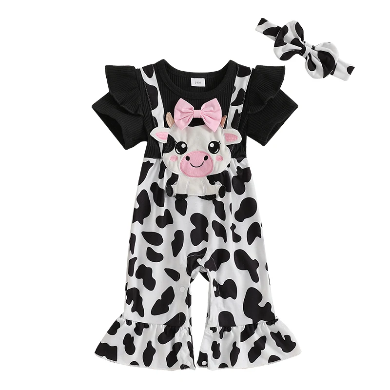 Baby Girl Romper Spring Summer Outfit Short Sleeve Spliced Jumpsuit + Headband Infant Newborn Clothes
Baby Girl Romper Spring Summer Outfit Short Sleeve Spliced Jumpsuit + Headband Infant Newborn Clothes