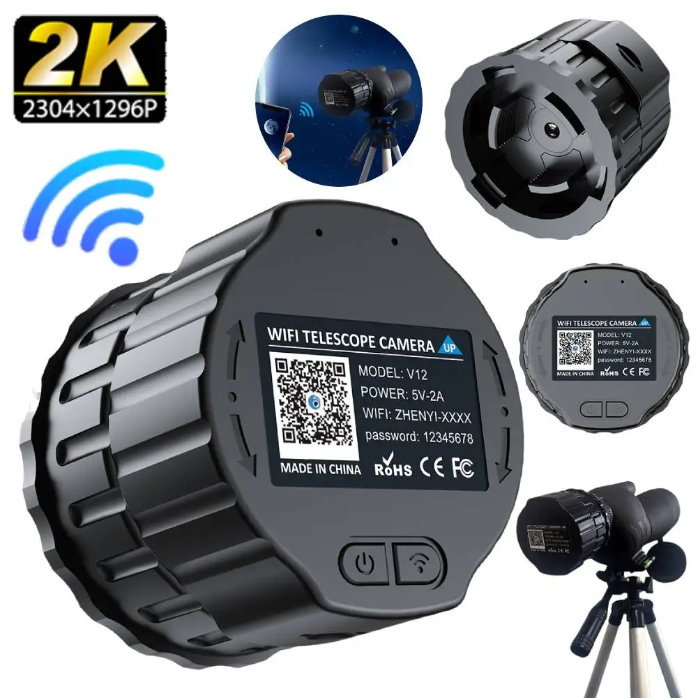 2K 4MP Mirror Camera Wifi Electronic Optical Eyepiece Telescope Camera 25mm-50mm Optical Telescopes Camera for Astrophotography
2K 4MP Mirror Camera Wifi Electronic Optical Eyepiece Telescope Camera 25mm-50mm Optical Telescopes Camera for Astrophotography