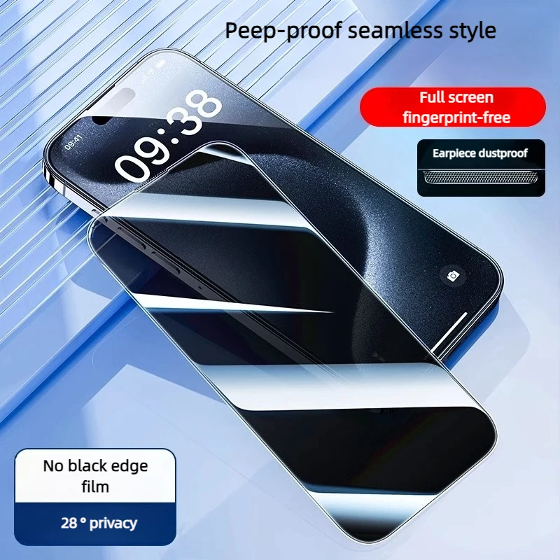 Tempered film without black edges suitable for Apple 15 tempered film high-definition anti peeping and dustproof protective film
Tempered film without black edges suitable for Apple 15 tempered film high-definition anti peeping and dustproof protective film