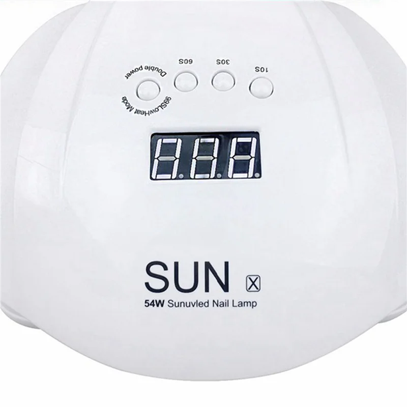 Beauty 2X Sun X 54 W Nail Gel Dryer Machine Uv LED Lamp For Nail Dryer Professional White Light Polish Machine Eu Plug
Beauty 2X Sun X 54 W Nail Gel Dryer Machine Uv LED Lamp For Nail Dryer Professional White Light Polish Machine Eu Plug
