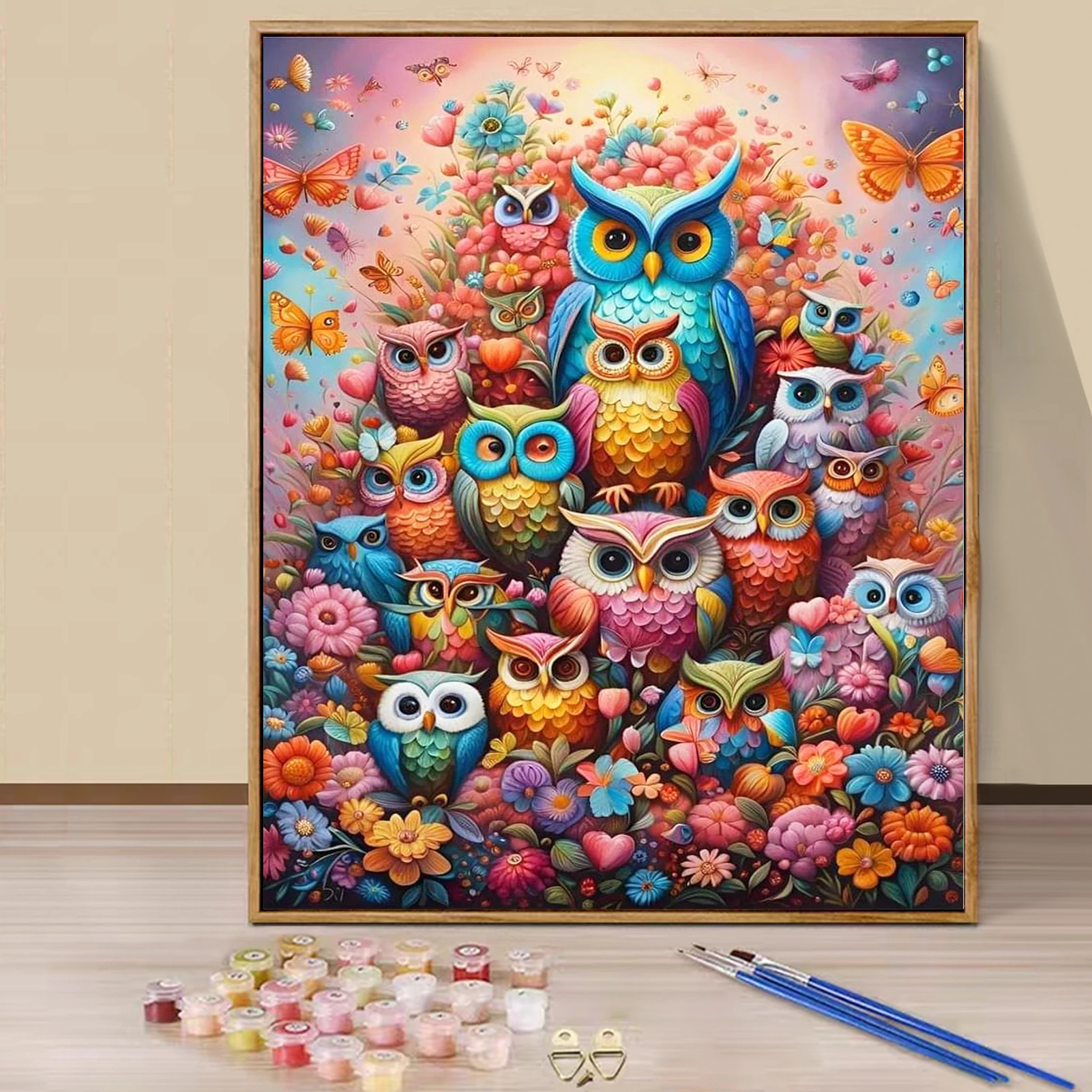 Paint by Numbers - 40x50cm, Owl Painting Kits for Beginners on Colored Canvas, Easy DIY Art for Home Decor Gift (No Frame)
Paint by Numbers - 40x50cm, Owl Painting Kits for Beginners on Colored Canvas, Easy DIY Art for Home Decor Gift (No Frame)