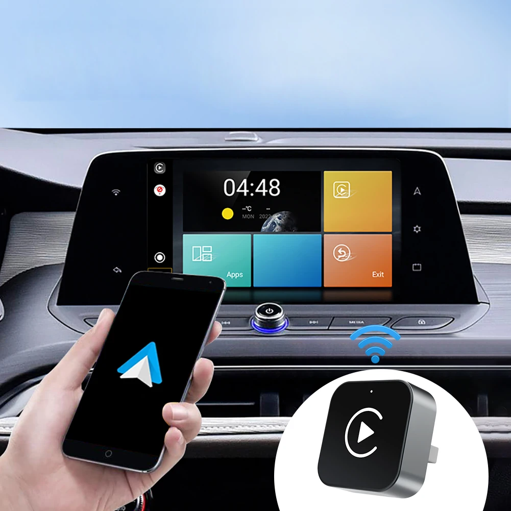 Беспроводной адаптер 2-в-1 для CarPlay и Android Auto: AI-бокс для преобразования проводного подключения в беспроводное, автоматическое подключение, Plug & Play для штатных проводных систем
Беспроводной адаптер 2-в-1 для CarPlay и Android Auto: AI-бокс для преобразования проводного подключения в беспроводное, автоматическое подключение, Plug & Play для штатных проводных систем