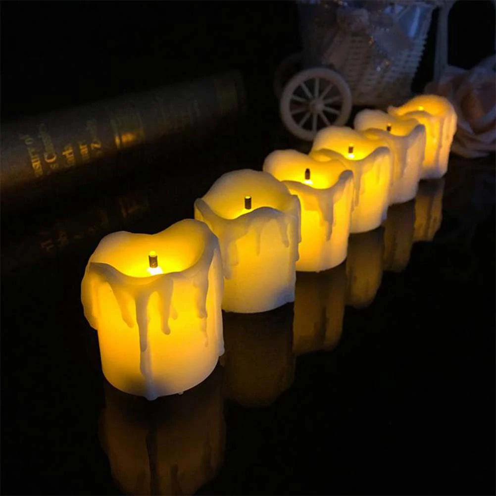 2pcs LED Electronic Candles Operated Votive Lights White Friendly Flameless Flickering Tealights for Table
2pcs LED Electronic Candles Operated Votive Lights White Friendly Flameless Flickering Tealights for Table