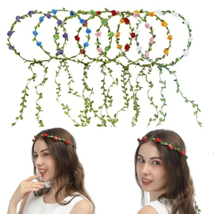 7 Pack Paper Flower Crown Floral Headband Wreath Garland Bohemian Style Wedding Bride Bridal Headwear Party Festivals Hair Acce
7 Pack Paper Flower Crown Floral Headband Wreath Garland Bohemian Style Wedding Bride Bridal Headwear Party Festivals Hair Acce