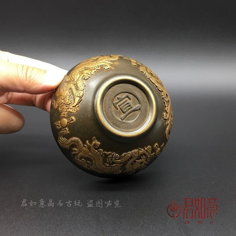 Антикварный стиль, твердый латунный двойной дракон, играющий с жемчужной латунной чашей, орнамент, винтажная летучая мышь, двойной дракон, сюань, сферическая основа, медь
Антикварный стиль, твердый латунный двойной дракон, играющий с жемчужной латунной чашей, орнамент, винтажная летучая мышь, двойной дракон, сюань, сферическая основа, медь