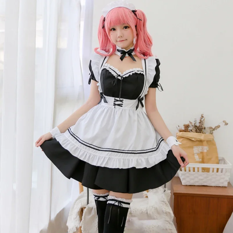 Anime Lolita Maid Outfit Cosplay Cute Costume Black Dress Girls Women Men Lolita Dresses Waitress Maid Party Stage Costume
Anime Lolita Maid Outfit Cosplay Cute Costume Black Dress Girls Women Men Lolita Dresses Waitress Maid Party Stage Costume