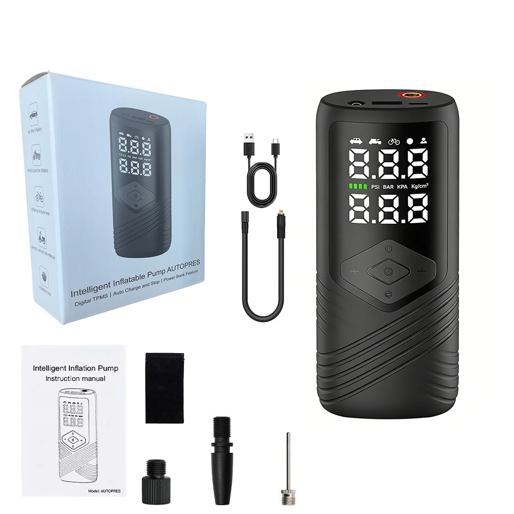 Car Air Pump Wireless Car Air Compressor 150PSI Tire Inflation Pump for Motorcycle Bicycle Car Tire Ball Inflator Power Bank
Car Air Pump Wireless Car Air Compressor 150PSI Tire Inflation Pump for Motorcycle Bicycle Car Tire Ball Inflator Power Bank