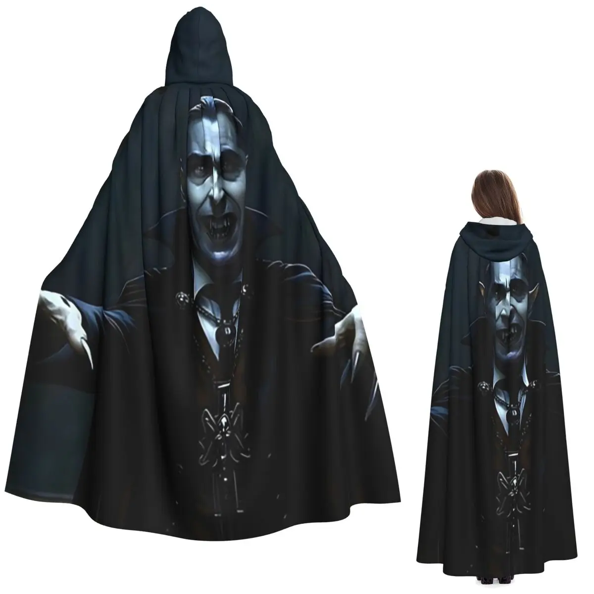 Full Moon Accessory Dracula Inspired Long Hooded Cloak Witch Medieval Costume Cosplay Cape HalloweenParty Adult Unisex
Full Moon Accessory Dracula Inspired Long Hooded Cloak Witch Medieval Costume Cosplay Cape HalloweenParty Adult Unisex