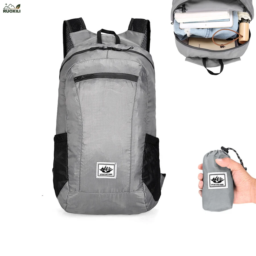18L Portable Foldable Backpack Water Resistant Lightweight Large Capacity Sports Bag for Travel Camping Outdoor
18L Portable Foldable Backpack Water Resistant Lightweight Large Capacity Sports Bag for Travel Camping Outdoor