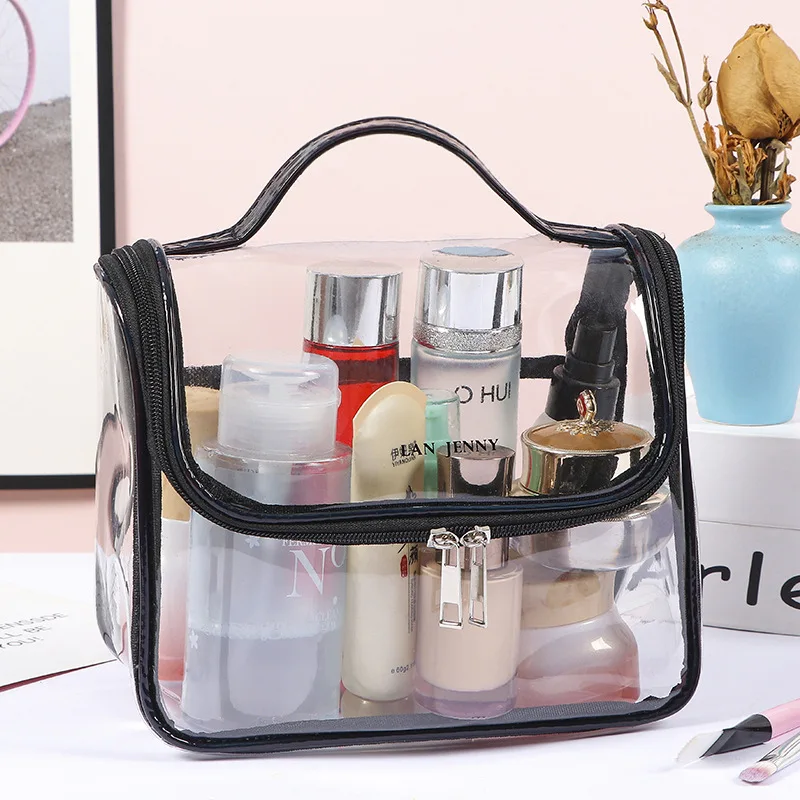 Waterproof Cosmetic Bag Large PVC Transparent Travel Zipper Transparent Toiletries Storage Bag Handbag Makeup Bag Toiletry Kits
Waterproof Cosmetic Bag Large PVC Transparent Travel Zipper Transparent Toiletries Storage Bag Handbag Makeup Bag Toiletry Kits