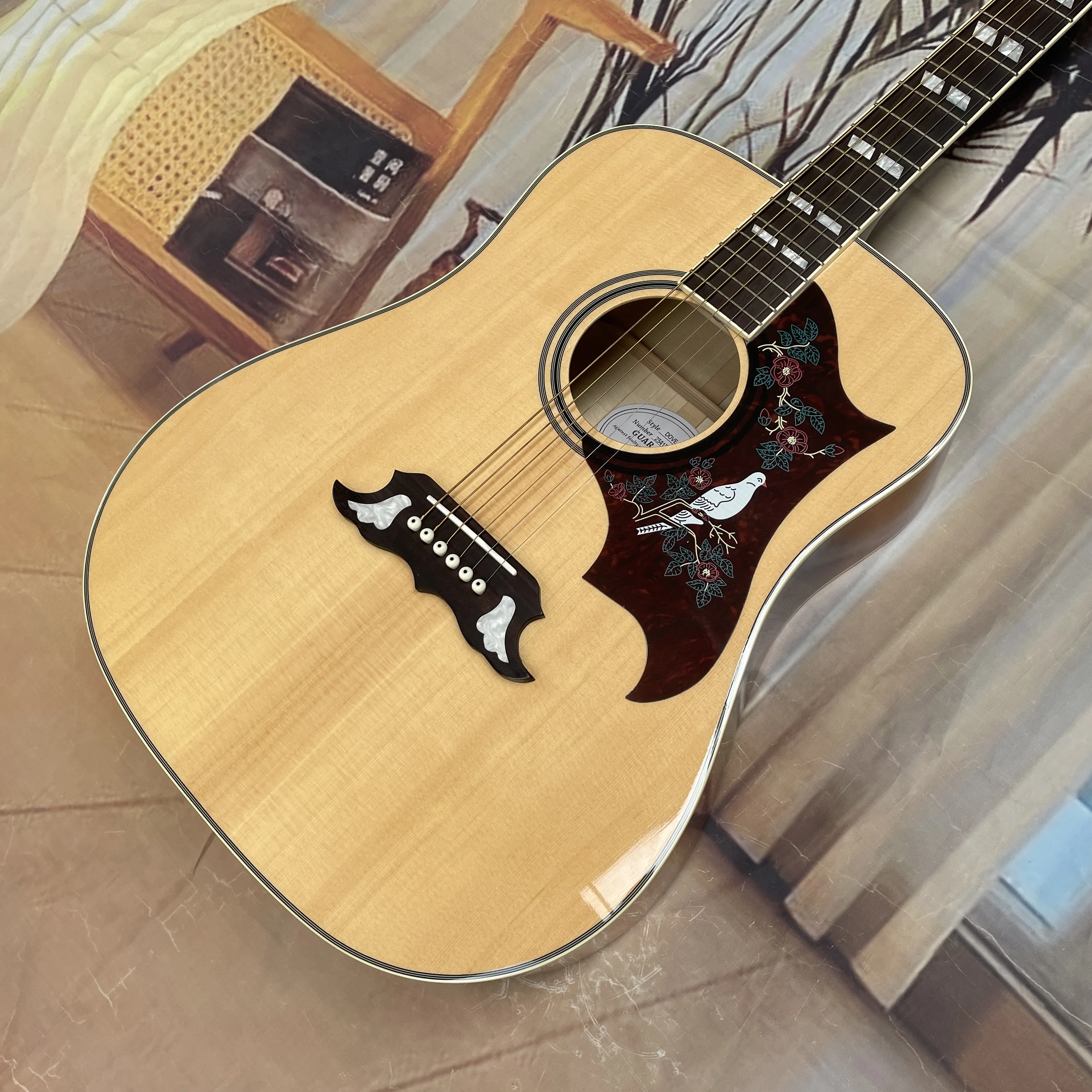 Spruce top natural wood color acoustic guitar, professional grade tuning guitars, essential for folk strumming beginnersguitarra
Spruce top natural wood color acoustic guitar, professional grade tuning guitars, essential for folk strumming beginnersguitarra
