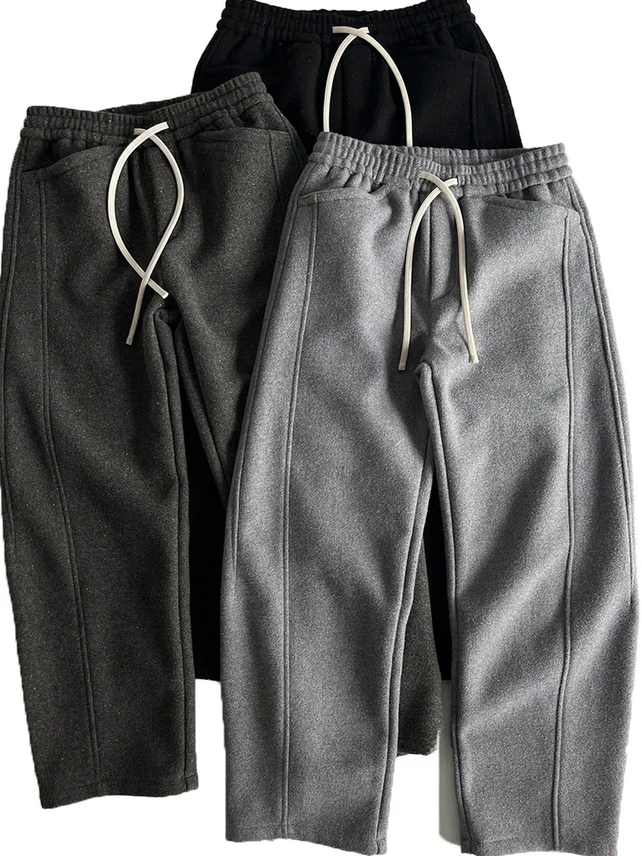 Толстые шерстяные брюки прямого кроя, свободные брюки с флисовой подкладкой в западном стиле, осенне-зимние модные брендовые повседневные брюки
Толстые шерстяные брюки прямого кроя, свободные брюки с флисовой подкладкой в западном стиле, осенне-зимние модные брендовые повседневные брюки