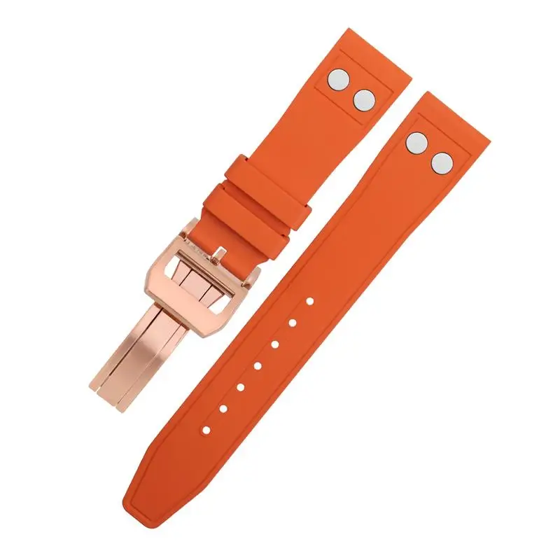 SCHIK 22mm Nature Fluororubber FKM Rubber With Rivet Watchband For IWC Big Pilot Mark Portugieser Soft Wristband
SCHIK 22mm Nature Fluororubber FKM Rubber With Rivet Watchband For IWC Big Pilot Mark Portugieser Soft Wristband