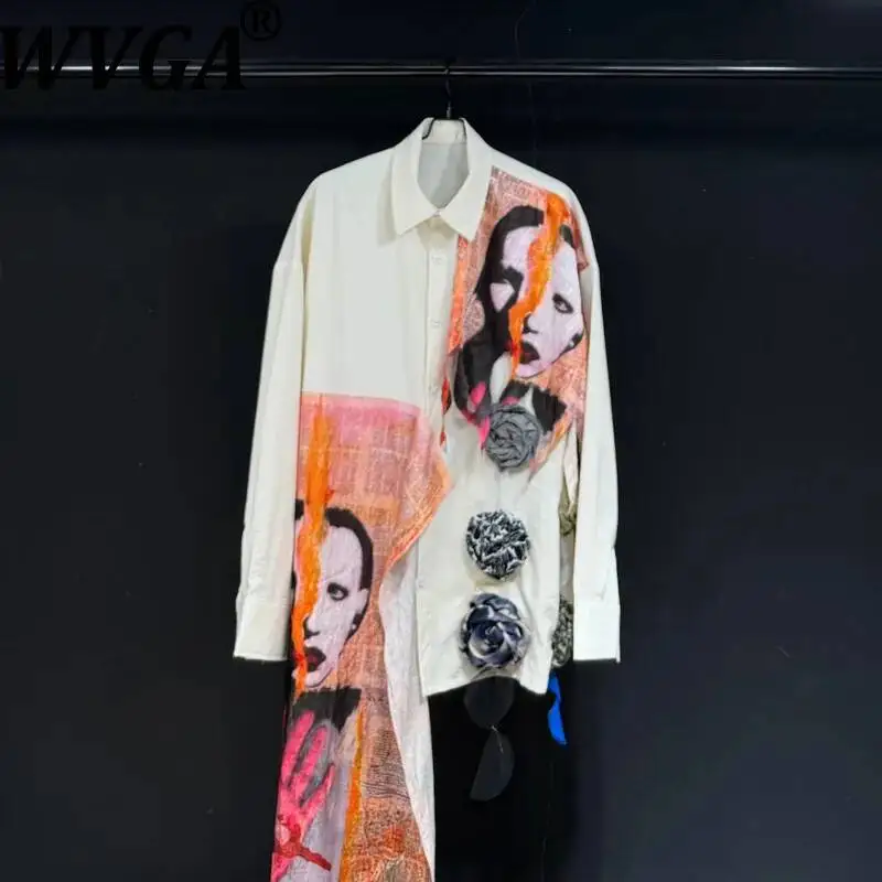 WVGA Spring Autumn New Men's Design Loose Printed Long Sleeve Shirt Niche Chic Casual Turn-Down Collar Patchwork Tops Ins W24727
WVGA Spring Autumn New Men's Design Loose Printed Long Sleeve Shirt Niche Chic Casual Turn-Down Collar Patchwork Tops Ins W24727