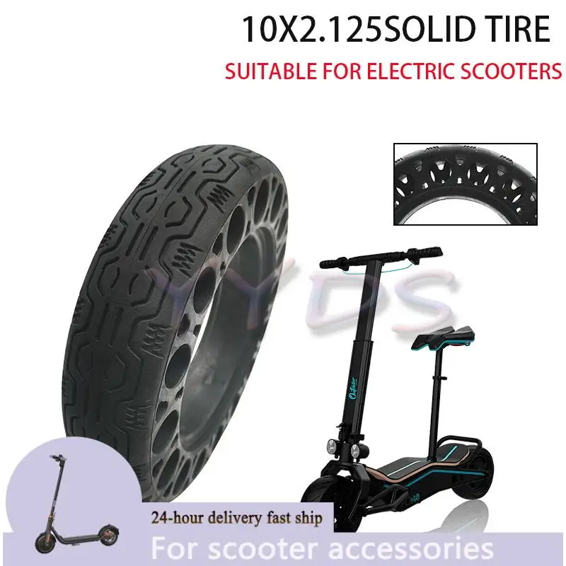 10 inch solid honeycomb tire 10x2.50, 10x2.125 suitable for Ninebot G30 Max electric scooter tire accessories
10 inch solid honeycomb tire 10x2.50, 10x2.125 suitable for Ninebot G30 Max electric scooter tire accessories
