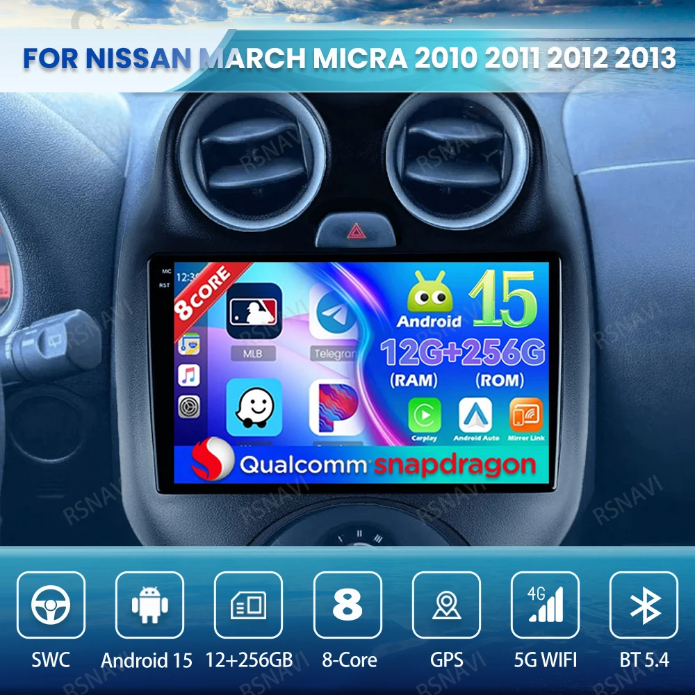 Android 15 Car Radio For Nissan March MICRA 2010 2011 2012 2013 4G LTE Head Unit Viedo Player BT DVD 5G WIFI QLED DSP Navigation
Android 15 Car Radio For Nissan March MICRA 2010 2011 2012 2013 4G LTE Head Unit Viedo Player BT DVD 5G WIFI QLED DSP Navigation
