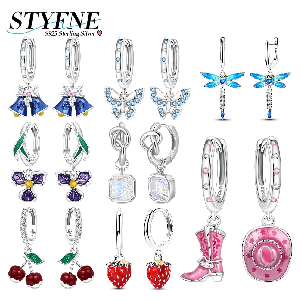 Оригинальные серьги 925, серебро, синяя бабочка, стрекоза, клубника, вишня, серьги-кольца для женщин, вечерние, свадебные украшения, прекрасный подарок
Оригинальные серьги 925, серебро, синяя бабочка, стрекоза, клубника, вишня, серьги-кольца для женщин, вечерние, свадебные украшения, прекрасный подарок