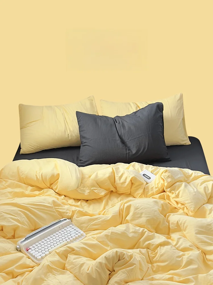 Comfortable Pure Cotton Yellow Bedding Set Simple Sle Four-Piece Bedding ZOEO New Arrival Warm Cotton Bedding for Everyone
Comfortable Pure Cotton Yellow Bedding Set Simple Sle Four-Piece Bedding ZOEO New Arrival Warm Cotton Bedding for Everyone
