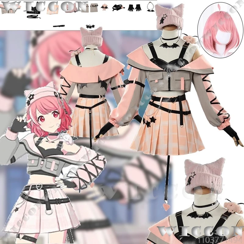 Momoi Airi Little Devil Suit Game PJSK Costume Cosplay Pink Dress Cat Ear Hat Tail Pink Wig Girl Women Carnival Cos Customized
Momoi Airi Little Devil Suit Game PJSK Costume Cosplay Pink Dress Cat Ear Hat Tail Pink Wig Girl Women Carnival Cos Customized