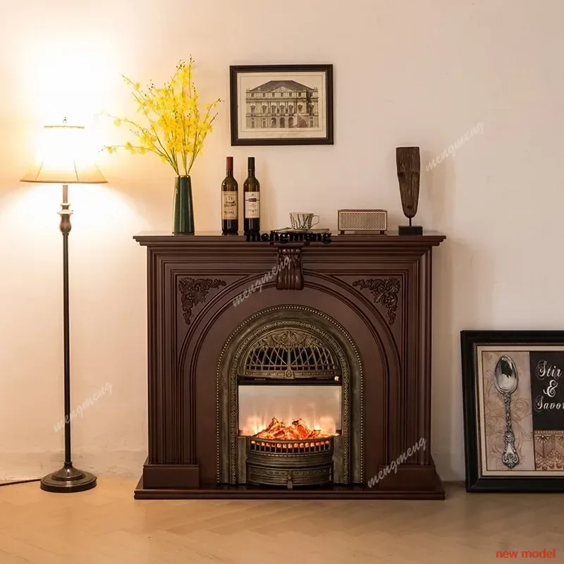 N138 merican retro fireplace cabinet solid wood porch cabinet simulation fire French wall cabinet
N138 merican retro fireplace cabinet solid wood porch cabinet simulation fire French wall cabinet