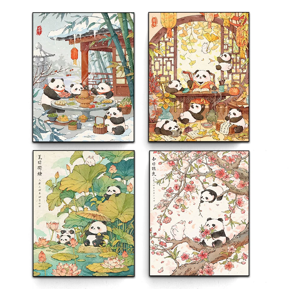 Diamond Painting Four Seasons Series Cartoon Panda Animated Picture Of Diamond Bedroom Healing Warm Cross Stitch Home Decoration
Diamond Painting Four Seasons Series Cartoon Panda Animated Picture Of Diamond Bedroom Healing Warm Cross Stitch Home Decoration