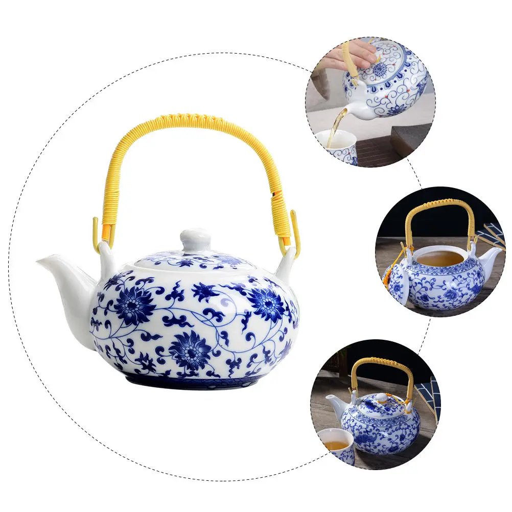 Vintage Ceramic Teapot with Handle Large Capacity Kungfu Tea Pot for Home Office Outdoor Use Handmade Retro Style Smooth Surface
Vintage Ceramic Teapot with Handle Large Capacity Kungfu Tea Pot for Home Office Outdoor Use Handmade Retro Style Smooth Surface
