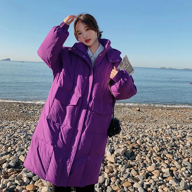 2022 Fried Street Down Cotton-padded Jacket Female Long Knee-length New Korean Version Of Loose Hooded Padded Winter Clothes.
2022 Fried Street Down Cotton-padded Jacket Female Long Knee-length New Korean Version Of Loose Hooded Padded Winter Clothes.