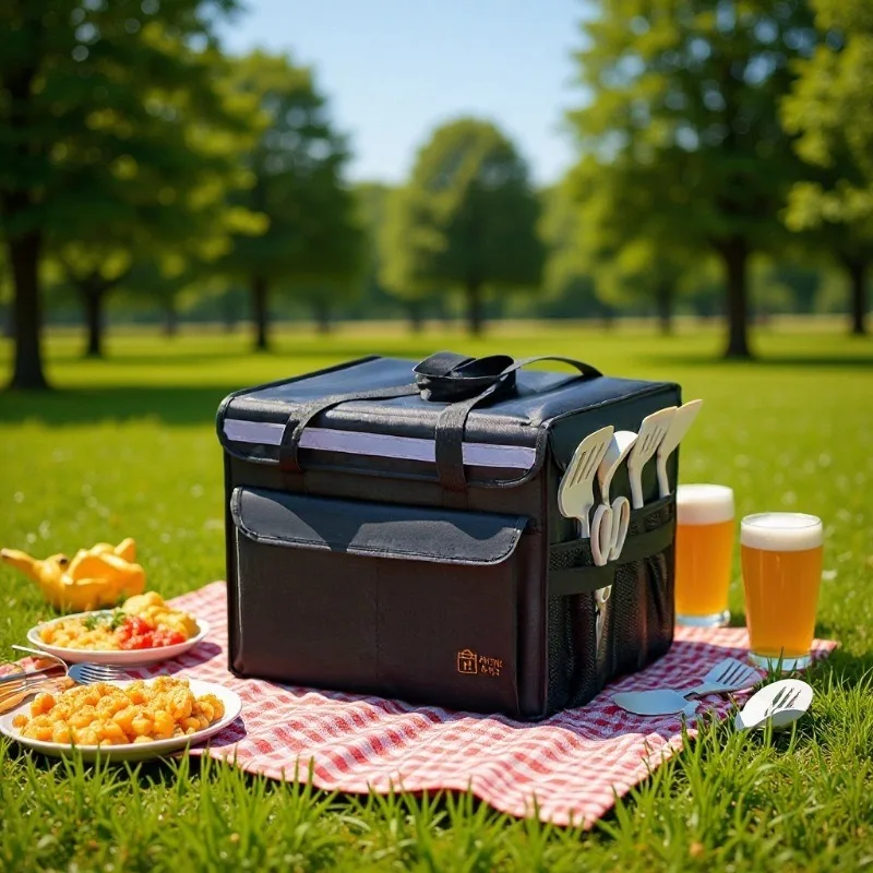 1pcs Food Insulation Bag Car Storage Bag Portable Cooler Outdoor Meal Delivery Bag Suitable for Daily Outing Use
1pcs Food Insulation Bag Car Storage Bag Portable Cooler Outdoor Meal Delivery Bag Suitable for Daily Outing Use
