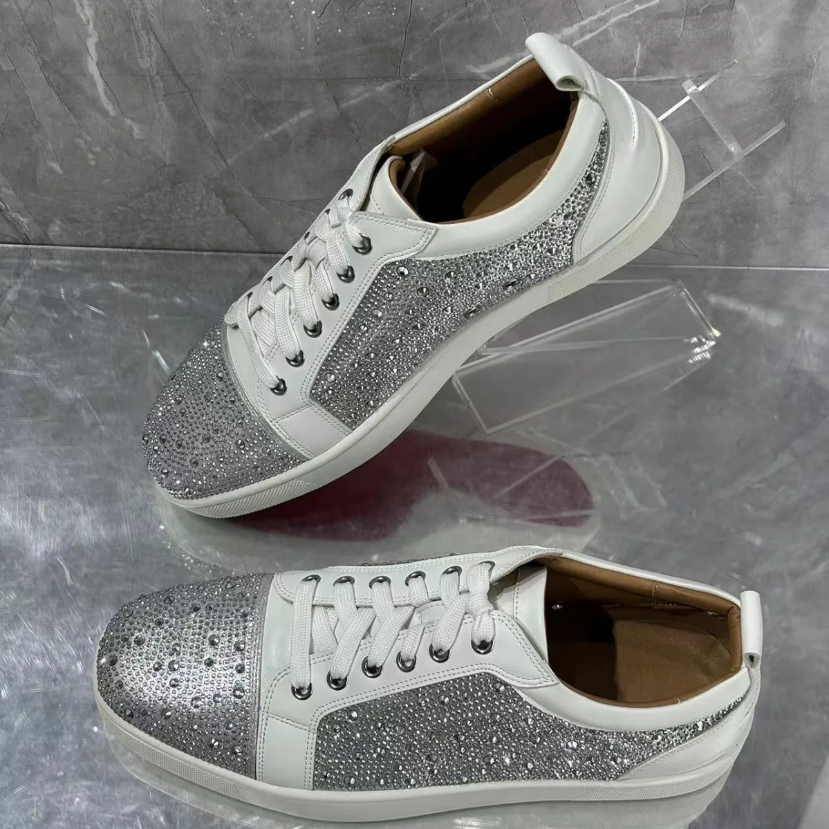 Silver Sequin Foreign Trade Men's Shoes, Casual Board Shoes, Rhinestones, Miscellaneous Nails, Cross-Border Bestsellers
Silver Sequin Foreign Trade Men's Shoes, Casual Board Shoes, Rhinestones, Miscellaneous Nails, Cross-Border Bestsellers
