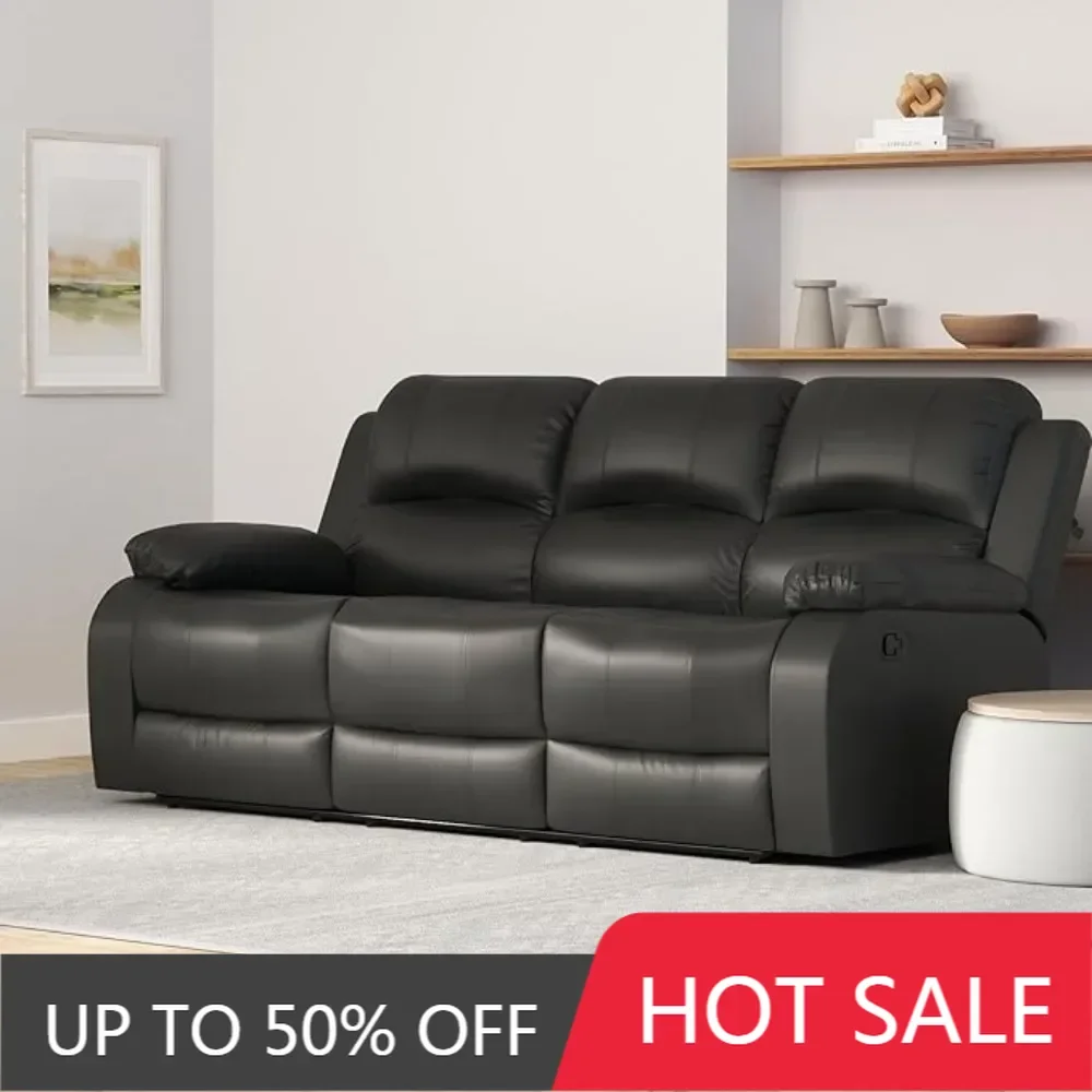 Bonded Leather Living Room Furniture Set Reclining Sofa Set Loveseat Furniture Sets in Living Room Sofa Recliners (Sofa, Black)
Bonded Leather Living Room Furniture Set Reclining Sofa Set Loveseat Furniture Sets in Living Room Sofa Recliners (Sofa, Black)