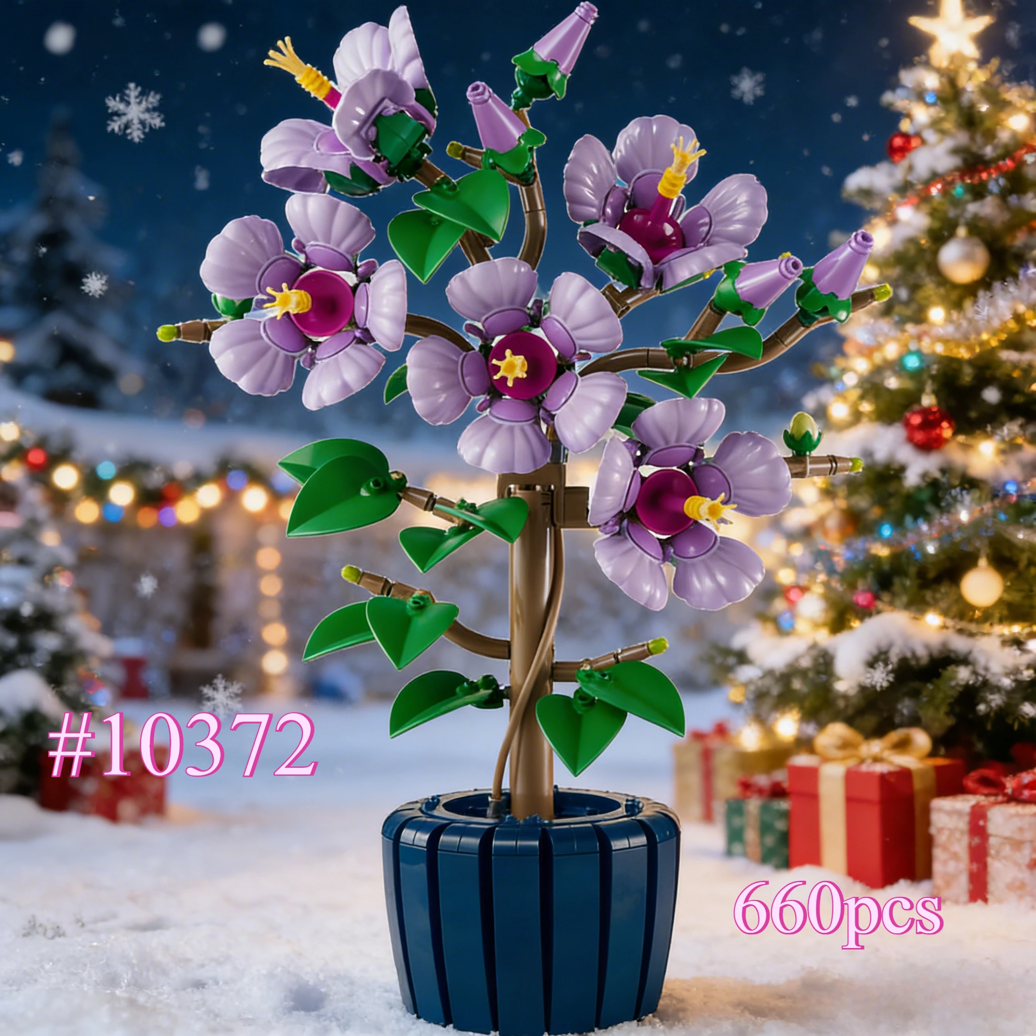 Hibiscus Bouquet with Dark Blue Potted Plants 10372 Compatible with Legoed Suitable for Christmas Gifts,660pcs.
Hibiscus Bouquet with Dark Blue Potted Plants 10372 Compatible with Legoed Suitable for Christmas Gifts,660pcs.