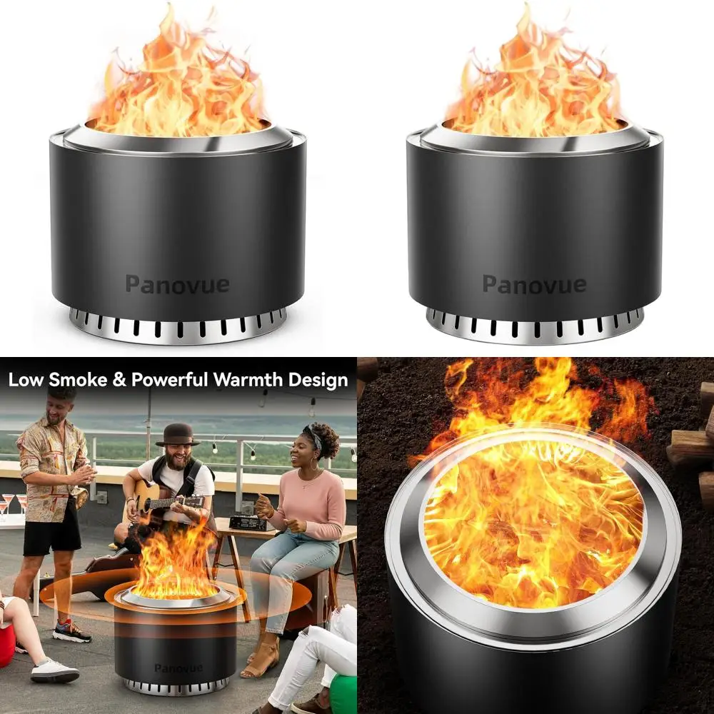 Уличная дровяная печь-кострище из нержавеющей стали 22 дюйма с водонепроницаемым чехлом, низким уровнем выбросов дыма, идеально подходит для кемпинга и костров (черная)
Уличная дровяная печь-кострище из нержавеющей стали 22 дюйма с водонепроницаемым чехлом, низким уровнем выбросов дыма, идеально подходит для кемпинга и костров (черная)