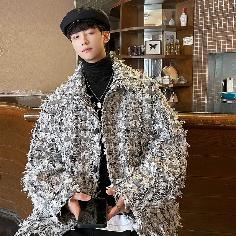 Faionable Youthful Men's Jaet Spring Autumn High Street Sle Loose Fit Anti-Wrinkle Long Sve irt Collar Button Decor
Faionable Youthful Men's Jaet Spring Autumn High Street Sle Loose Fit Anti-Wrinkle Long Sve irt Collar Button Decor