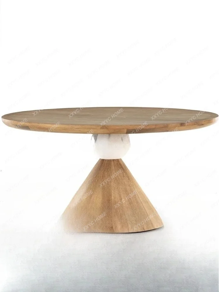 *Medieval solid wood round dining table retro style home modern simple dining table
*Medieval solid wood round dining table retro style home modern simple dining table