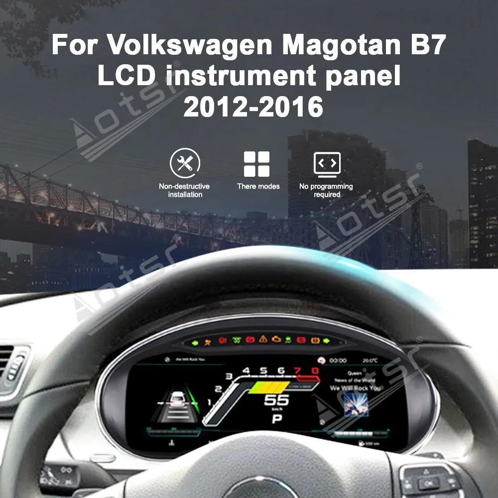 Car Digital Cluster For Volkswagen Passat 2012-2016 Dashboard Virtual Cockpit Instrument Auto Speed Meter Screen Car accessories
Car Digital Cluster For Volkswagen Passat 2012-2016 Dashboard Virtual Cockpit Instrument Auto Speed Meter Screen Car accessories