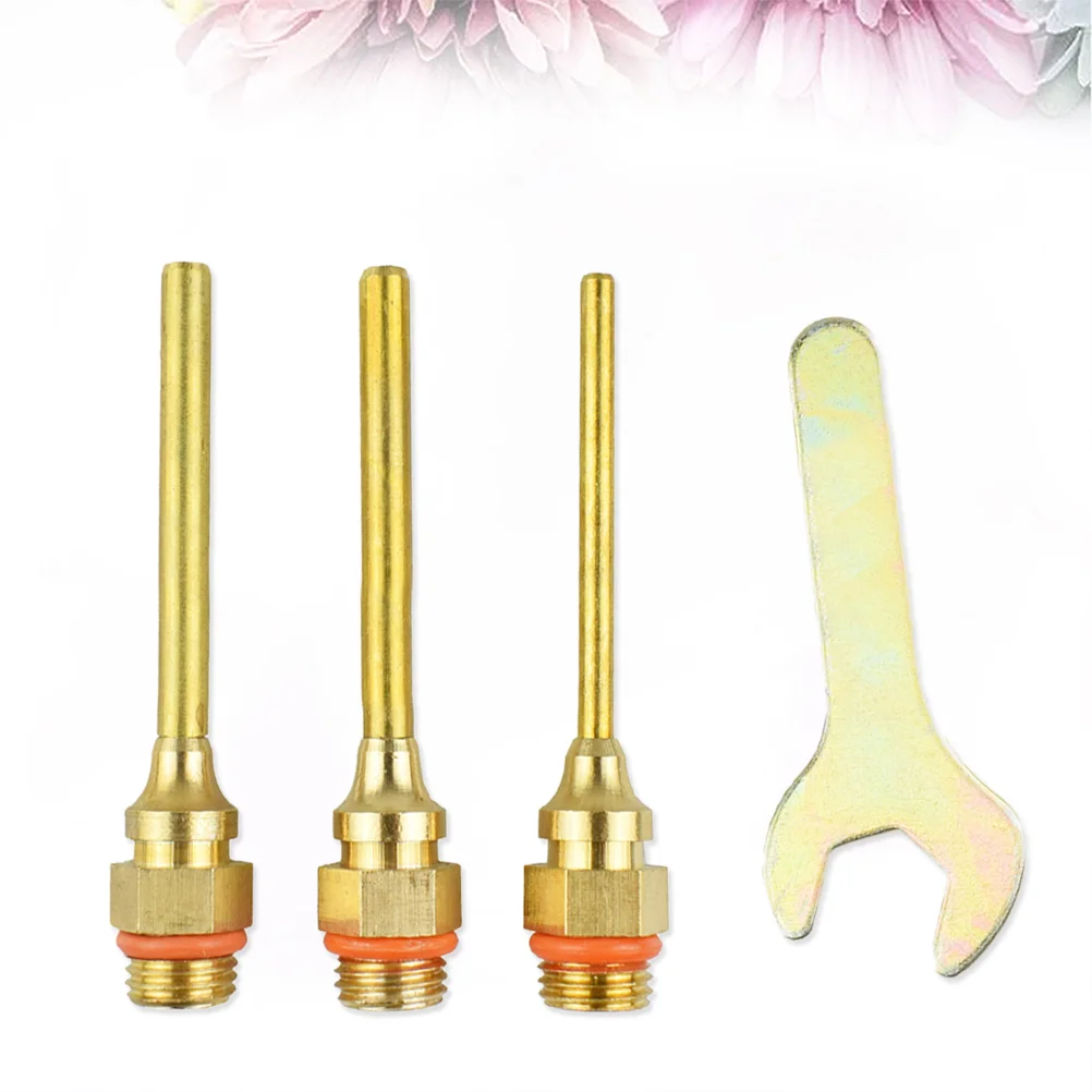 4Pcs 70MM Hot Melt Glue Nozzle Steel Material Glue Long Nozzle with Wrench (Golden) Nozzle with Wrench
4Pcs 70MM Hot Melt Glue Nozzle Steel Material Glue Long Nozzle with Wrench (Golden) Nozzle with Wrench