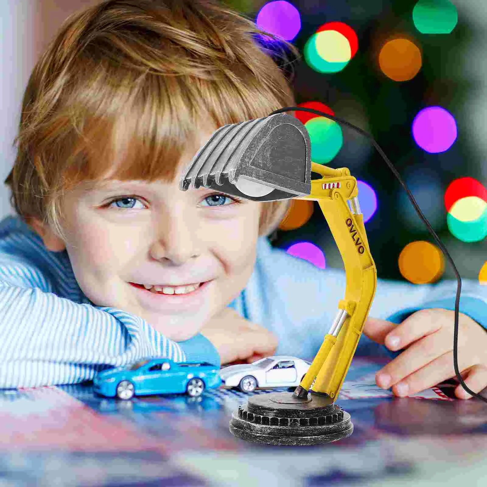 Excavator Resin Table Lamp Kids Bedroom Decor Soft Night Light Home Office Living Room Study Construction Theme Desk for Boys
Excavator Resin Table Lamp Kids Bedroom Decor Soft Night Light Home Office Living Room Study Construction Theme Desk for Boys
