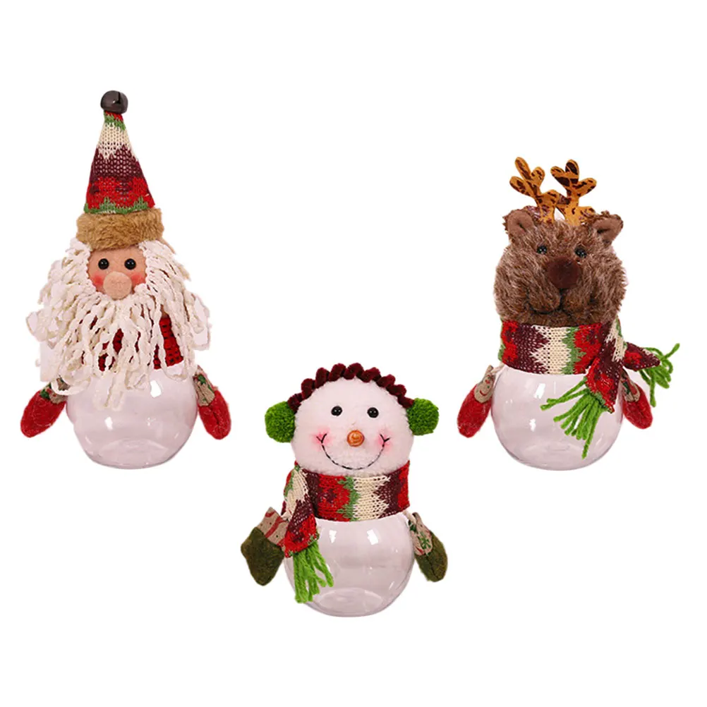 3Pcs Festive Christmas Candy Containers Adorable Xmas Jar Adornment For Family Celebrations
3Pcs Festive Christmas Candy Containers Adorable Xmas Jar Adornment For Family Celebrations