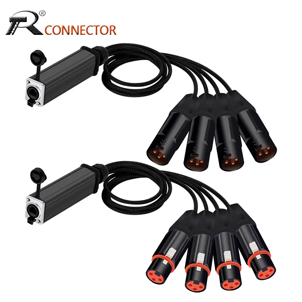 Переходник RJ45 на 4-канальный 3-контактный аудиокабель XLR папа/мама, сплиттер XLR для сетевого расширения сцены или студийной записи
Переходник RJ45 на 4-канальный 3-контактный аудиокабель XLR папа/мама, сплиттер XLR для сетевого расширения сцены или студийной записи