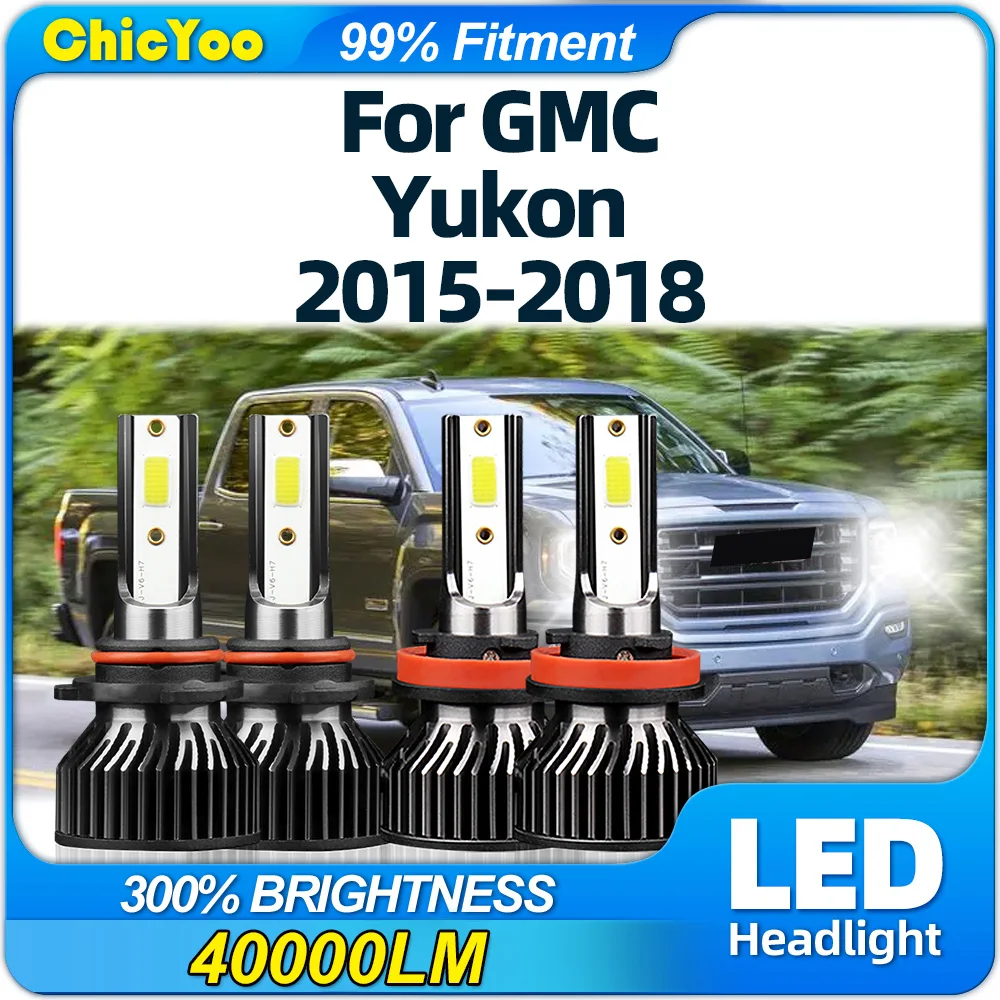 40000LM LED Headlight Bulbs 240W Plug And Play Car Headlamps 6000K Turbo Auto Lights 12V For GMC Yukon 2015 2016 2017 2018
40000LM LED Headlight Bulbs 240W Plug And Play Car Headlamps 6000K Turbo Auto Lights 12V For GMC Yukon 2015 2016 2017 2018