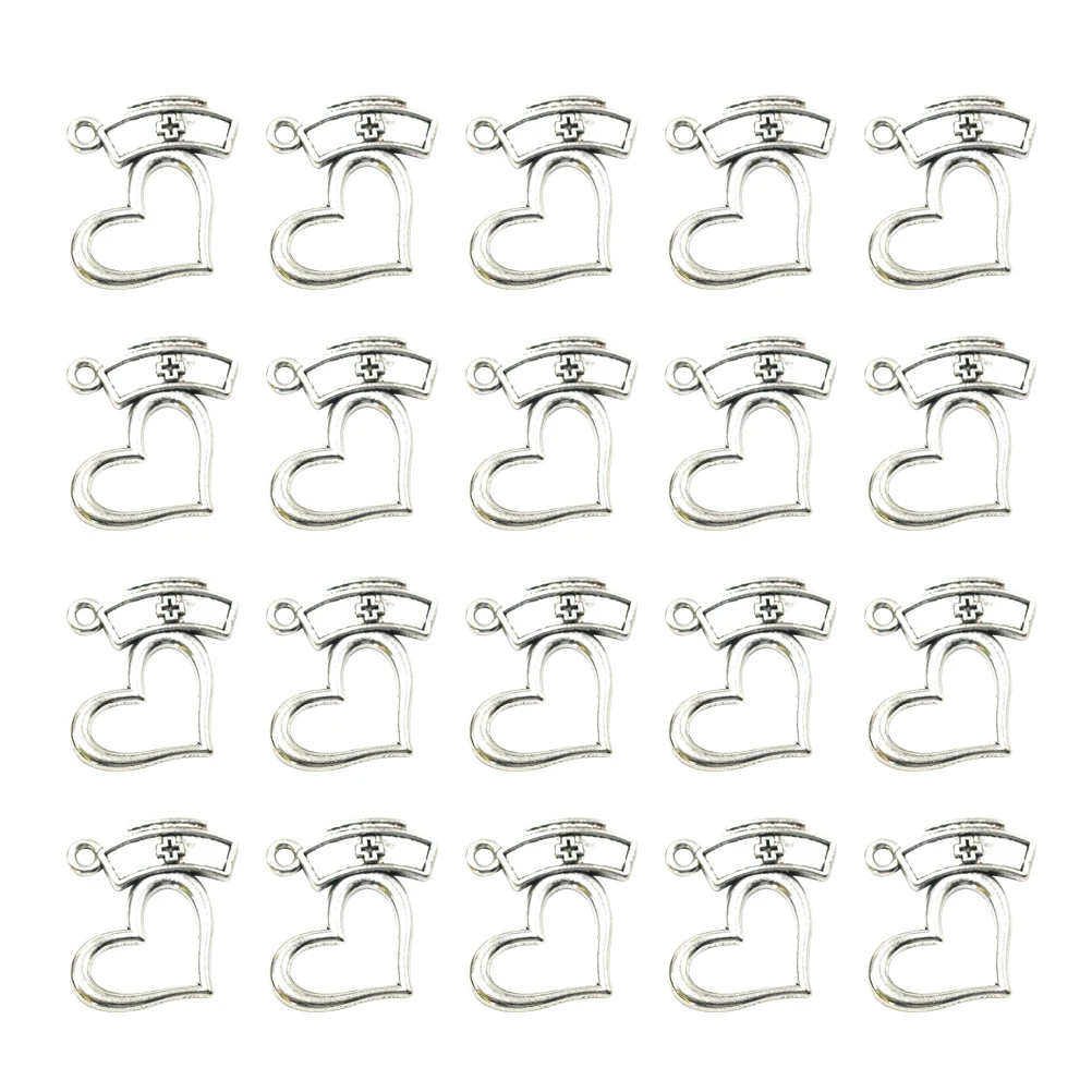 50pcs Nurse Cap Necklace Alloy Pendant Charm Silver DIY Jewelry Making Pendants Accessories Craft
50pcs Nurse Cap Necklace Alloy Pendant Charm Silver DIY Jewelry Making Pendants Accessories Craft