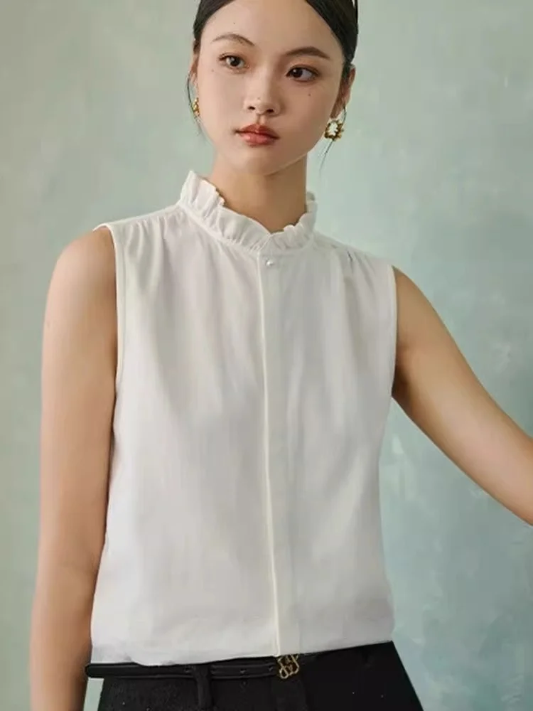 Chic Unique Ruffle Collar Inner Wear Shoulder Top Winter Bead Design Sleeveless Layered Shirt Versatile Top Korean Style Stra...
Chic Unique Ruffle Collar Inner Wear Shoulder Top Winter Bead Design Sleeveless Layered Shirt Versatile Top Korean Style Stra...