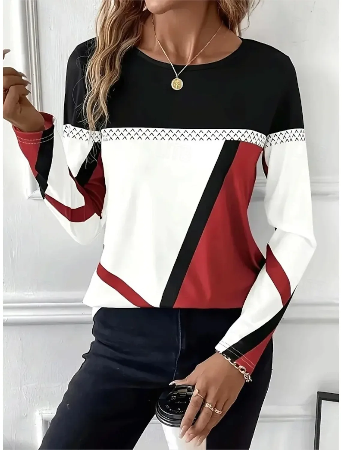 Easter Women's T shirt Long Sleeve Crew Neck Long Sleeve line Graphic Plaid Vintage Stylish Classic Round Neck Regular Daily Top
Easter Women's T shirt Long Sleeve Crew Neck Long Sleeve line Graphic Plaid Vintage Stylish Classic Round Neck Regular Daily Top