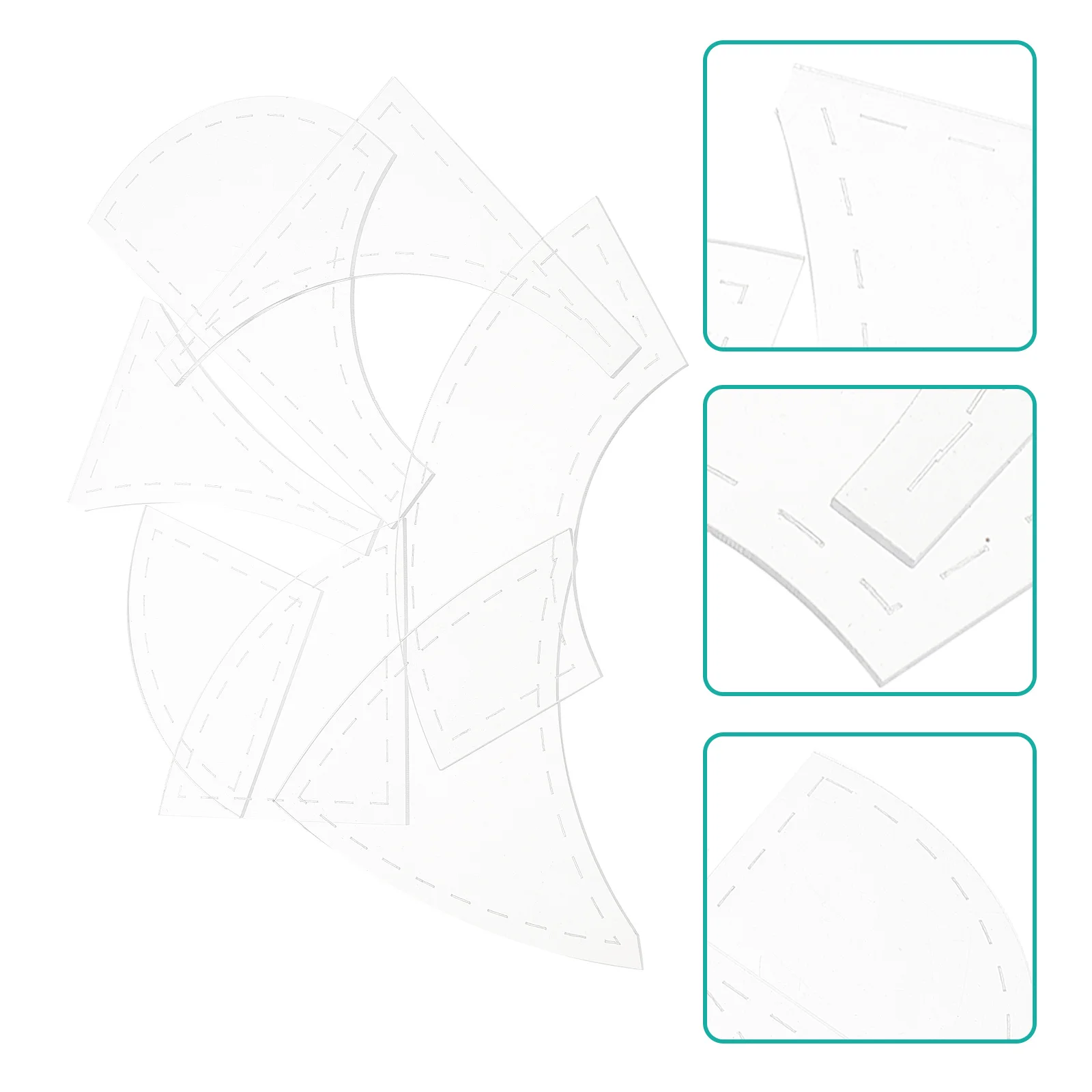 7Pcs Quilting Templates Acrylic Rulers for Sewing Crafts Machine Quilting Cutting Shaped DIY Patchwork Tools Templates
7Pcs Quilting Templates Acrylic Rulers for Sewing Crafts Machine Quilting Cutting Shaped DIY Patchwork Tools Templates