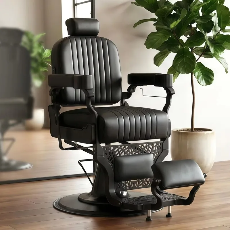 Luxury Gold Black Leather Barber Salon Styling Chair 360 Degree Swivel Reclining Height Adjustable Heavy Hydraulic Durable
Luxury Gold Black Leather Barber Salon Styling Chair 360 Degree Swivel Reclining Height Adjustable Heavy Hydraulic Durable