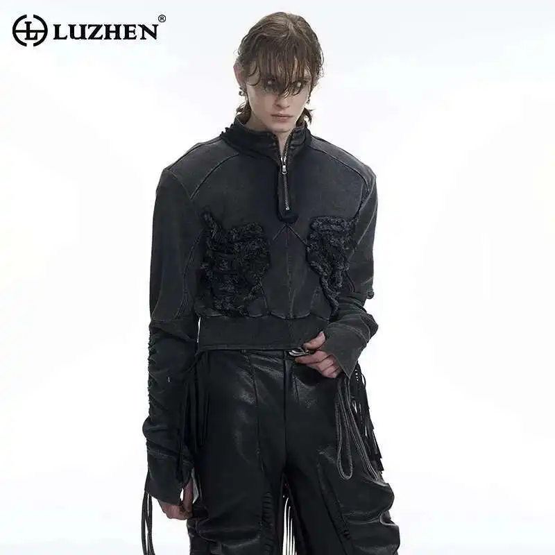 LUZHEN 2025 Spring New Wornout Patched Patchwork Design Long Sleeve T-shirts Men's Fashion Streetwear Casual Sweatshirt LZ8580
LUZHEN 2025 Spring New Wornout Patched Patchwork Design Long Sleeve T-shirts Men's Fashion Streetwear Casual Sweatshirt LZ8580