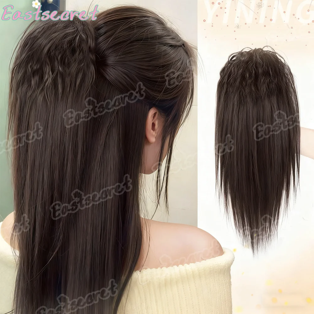 Парик EAST с хвостиком для женщин, альф-молния, латинско-американский рулон, клипса, водопад, прямой синтетический пушистый хвост, черный парик для женщин
Парик EAST с хвостиком для женщин, альф-молния, латинско-американский рулон, клипса, водопад, прямой синтетический пушистый хвост, черный парик для женщин